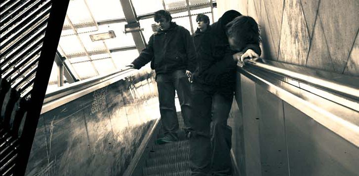 Rolltreppe abwärts Poster Crop